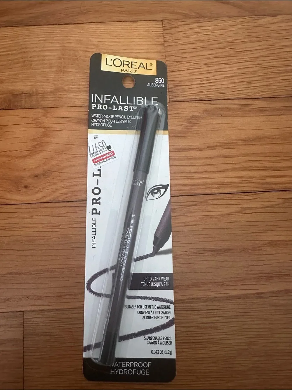 L'Oréal Infallible Waterproof Eyeliner Pencil - Aubergine 850